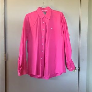 Pink button up!